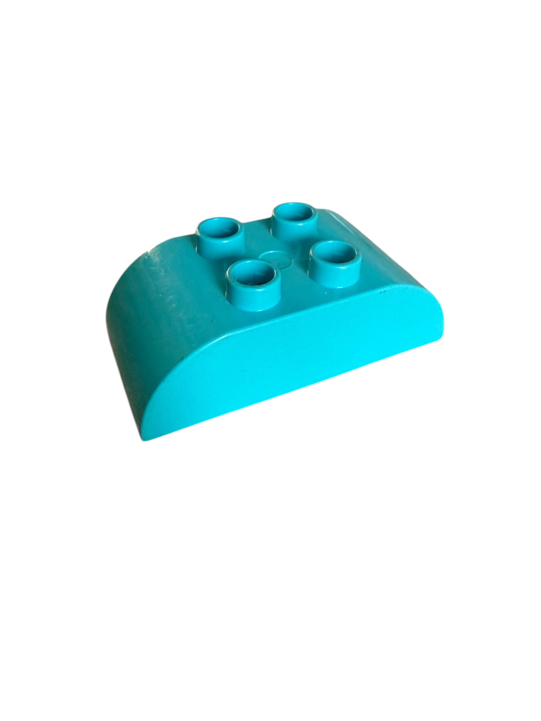 Lego Duplo kostka tyrkysová zaoblená 4x2