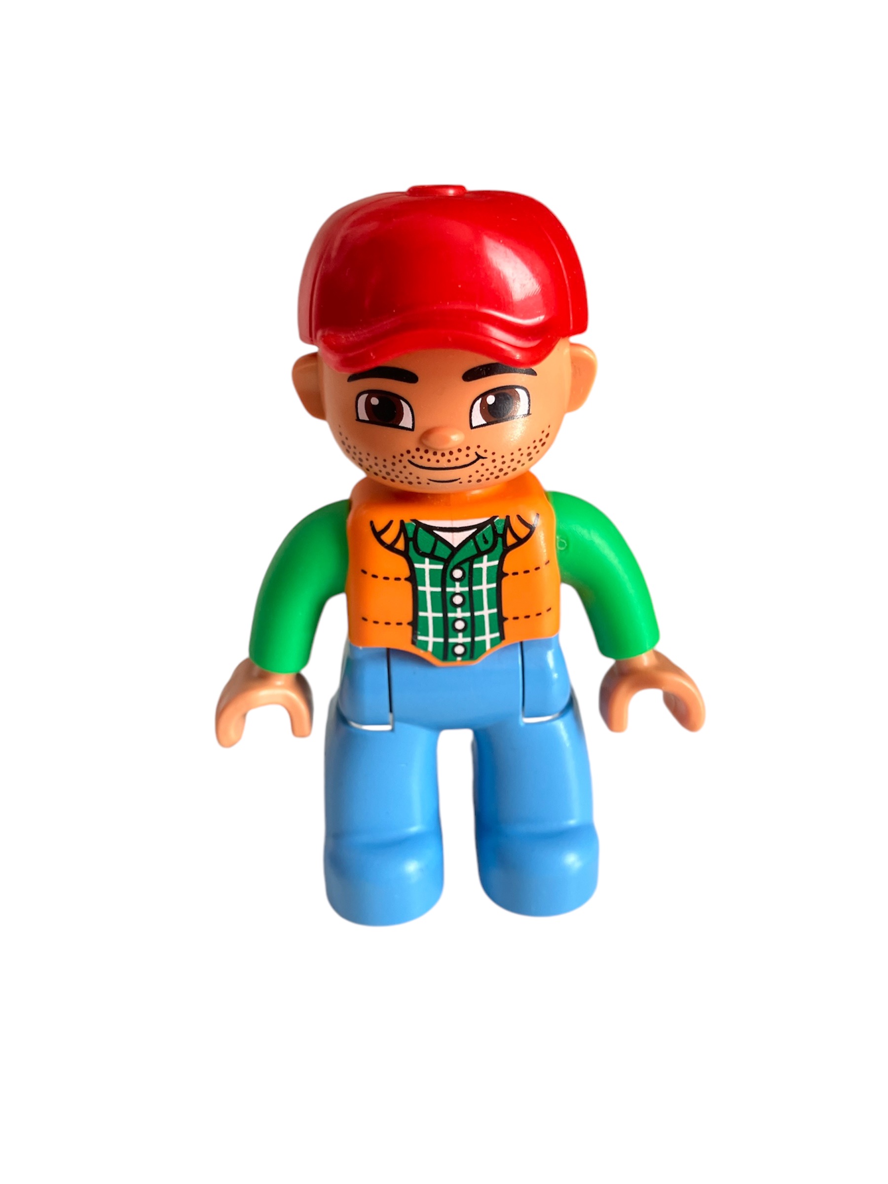 Lego® Duplo® postavička, muž, zelenooranžová košile