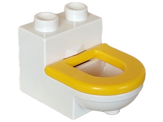 Lego Duplo záchod bíložlutý NOVÝ