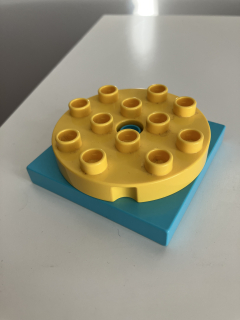 Lego® Duplo® otočná kostka modročervená