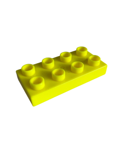 Lego Duplo kostka signální žlutá 4x2 úzká