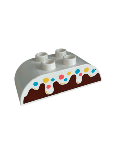 Lego® Duplo® kostka s potiskem polevy, dort