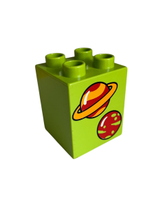 Lego® Duplo® kostka s potiskem planet