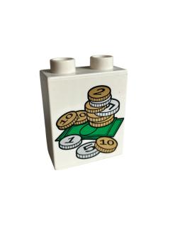 Lego® Duplo® kostka s potiskem peněz