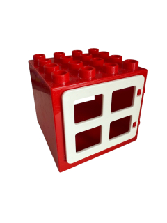 Lego Duplo okno červenobílé 