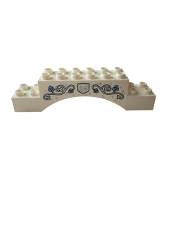 Lego Duplo most klenba s potiskem květů