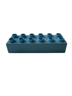 Lego Duplo kostka sv. modrá 6x2 tlustá