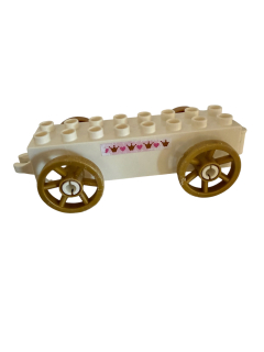 Lego® Duplo® podvozek ke kočáru bílý