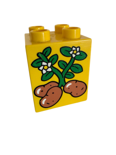 Lego® Duplo kostka s potiskem brambor