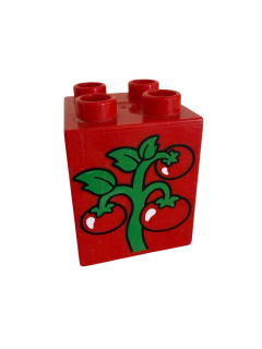 Lego Duplo kostka s potiskem rajčat