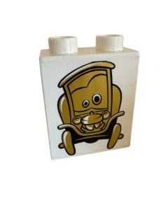 Lego Duplo kostka Lego Duplo kostka s potiskem (Cars - Stanley veterán)